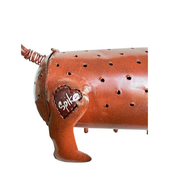 Blue Handworks Spike Metal Dog Candle Holder Home/Garden Decoration Dachshund - Picture 6 of 12
